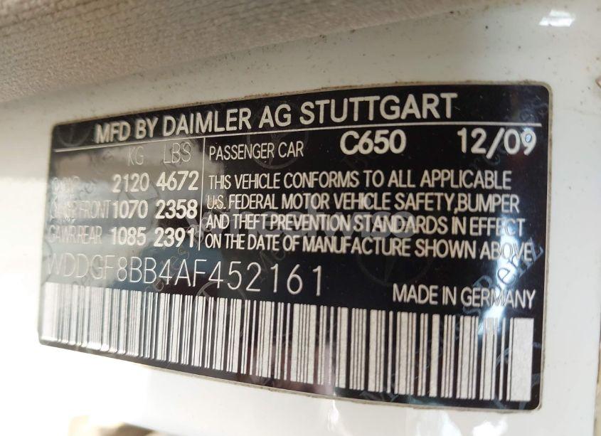 Photo 9 of 2010 Mercedes-benz C 300 LUXURY 4MATIC/SPORT 4MATIC (VIN WDDGF8BB4AF452161)