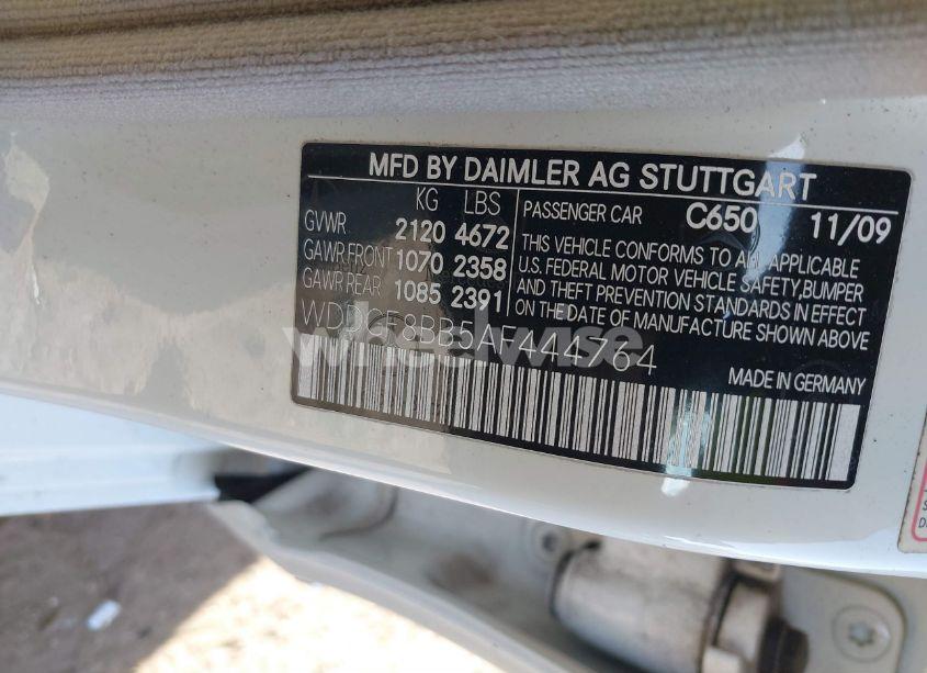 Photo 9 of 2010 Mercedes-benz C 300 LUXURY 4MATIC/SPORT 4MATIC (VIN WDDGF8BB5AF444764)