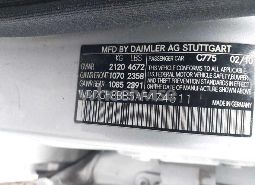 Photo 9 of 2010 Mercedes-benz C 300 LUXURY 4MATIC/SPORT 4MATIC (VIN WDDGF8BB5AF474511)