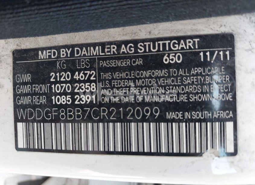 Photo 9 of 2012 Mercedes-benz C 300 LUXURY 4MATIC/SPORT 4MATIC (VIN WDDGF8BB7CR212099)