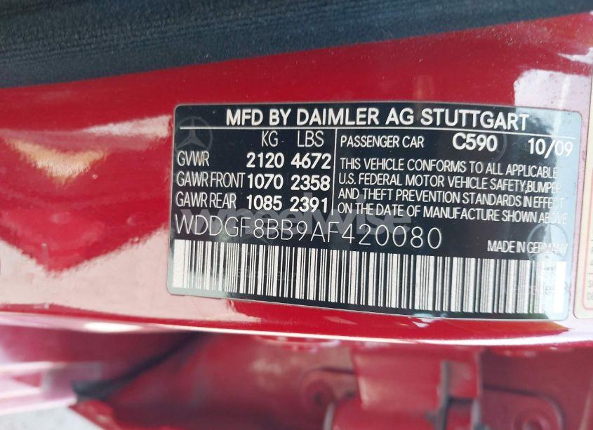 Photo 9 of 2010 Mercedes-benz C 300 LUXURY 4MATIC/SPORT 4MATIC (VIN WDDGF8BB9AF420080)