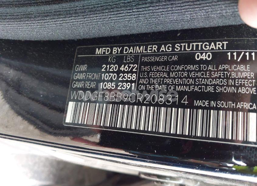 Photo 9 of 2012 Mercedes-benz C 300 LUXURY 4MATIC/SPORT 4MATIC (VIN WDDGF8BB9CR208314)