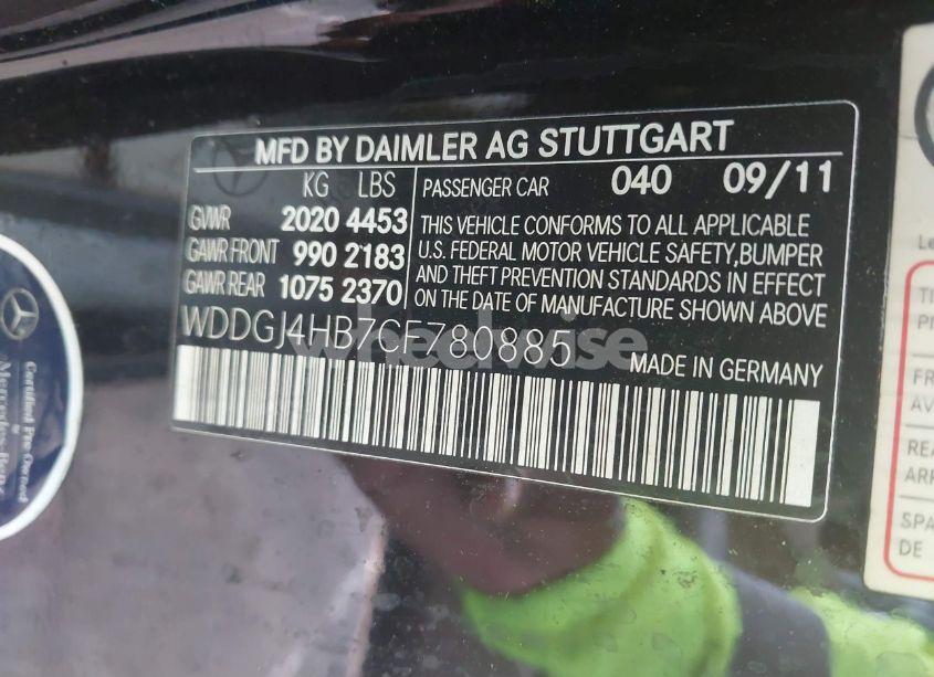 Photo 9 of 2012 Mercedes-benz C 250 (VIN WDDGJ4HB7CF780885)