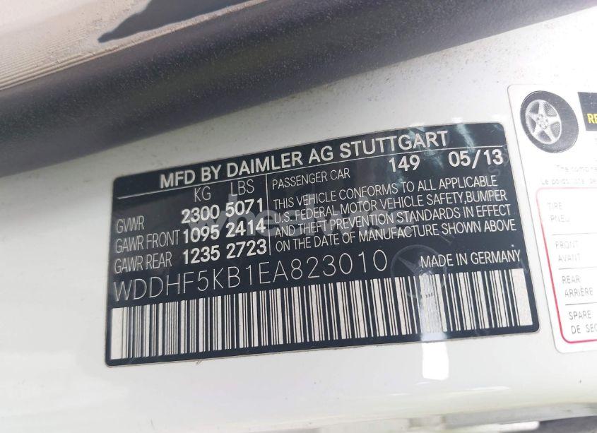 Photo 9 of 2014 Mercedes-benz E 350 E 350 LUXURY (VIN WDDHF5KB1EA823010)