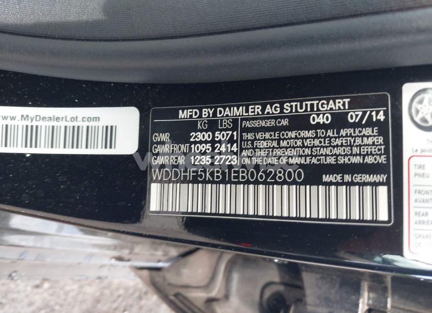 Photo 9 of 2014 Mercedes-benz E 350 (VIN WDDHF5KB1EB062800)