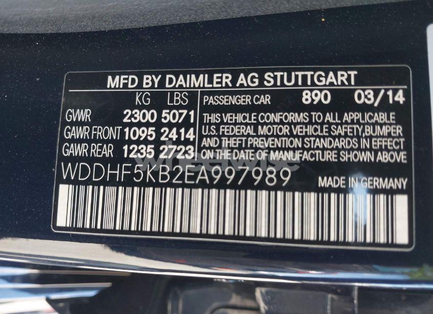 Photo 9 of 2014 Mercedes-benz E 350 E 350 LUXURY (VIN WDDHF5KB2EA997989)