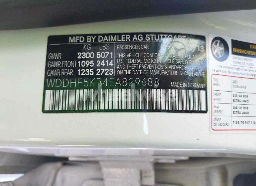 Photo 9 of 2014 Mercedes-benz E 350 (VIN WDDHF5KB4EA829688)