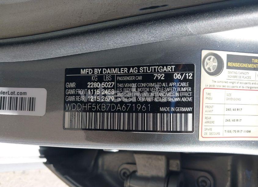 Photo 9 of 2013 Mercedes-benz E 350 (VIN WDDHF5KB7DA671961)