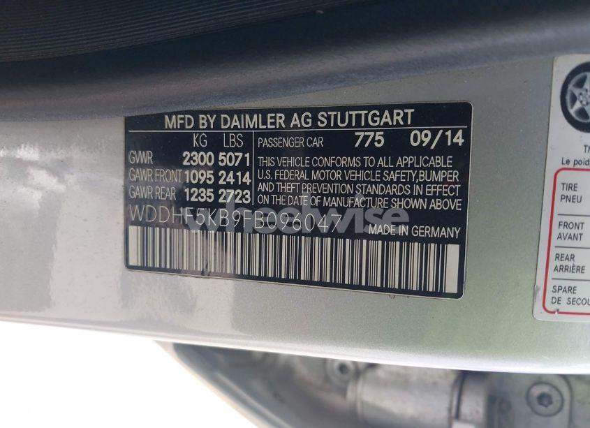 Photo 9 of 2015 Mercedes-benz E 350 (VIN WDDHF5KB9FB096047)