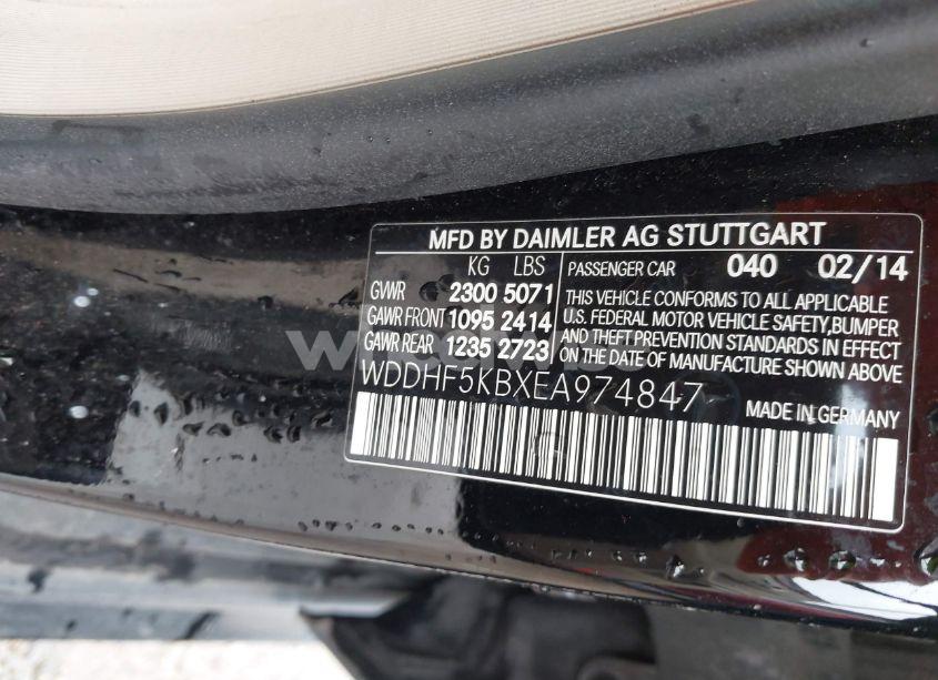 Photo 9 of 2014 Mercedes-benz E 350 (VIN WDDHF5KBXEA974847)