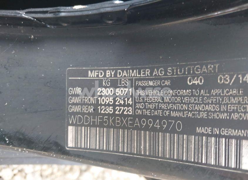 Photo 9 of 2014 Mercedes-benz E 350 (VIN WDDHF5KBXEA994970)