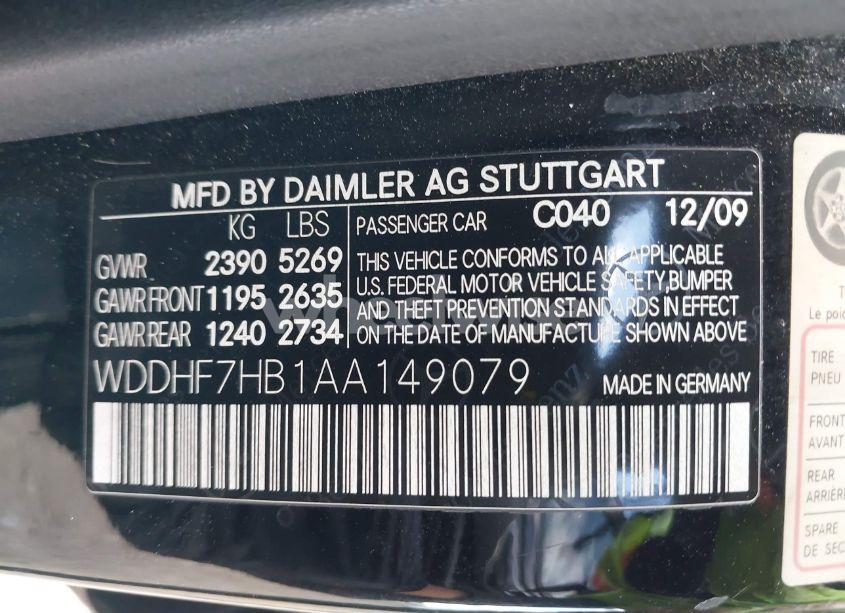 Photo 9 of 2010 Mercedes-benz E 63 AMG (VIN WDDHF7HB1AA149079)