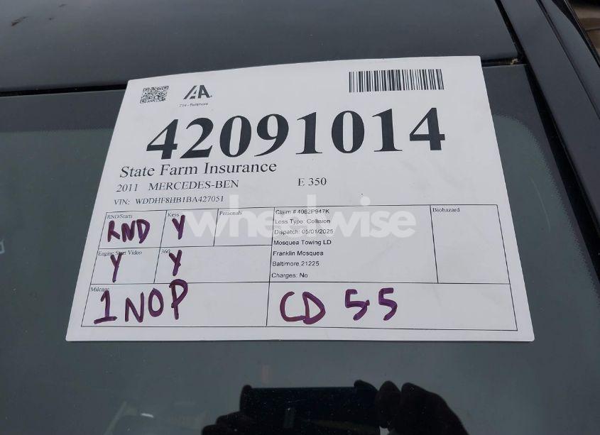 Photo 15 of 2011 Mercedes-benz E 350 4MATIC (VIN WDDHF8HB1BA427051)