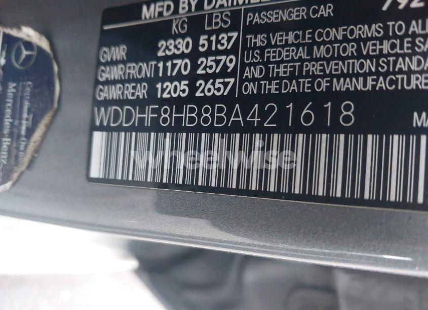Photo 9 of 2011 Mercedes-benz E 350 4MATIC (VIN WDDHF8HB8BA421618)