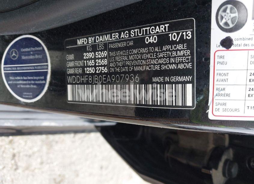 Photo 9 of 2014 Mercedes-benz E 350 4MATIC (VIN WDDHF8JB0EA907936)
