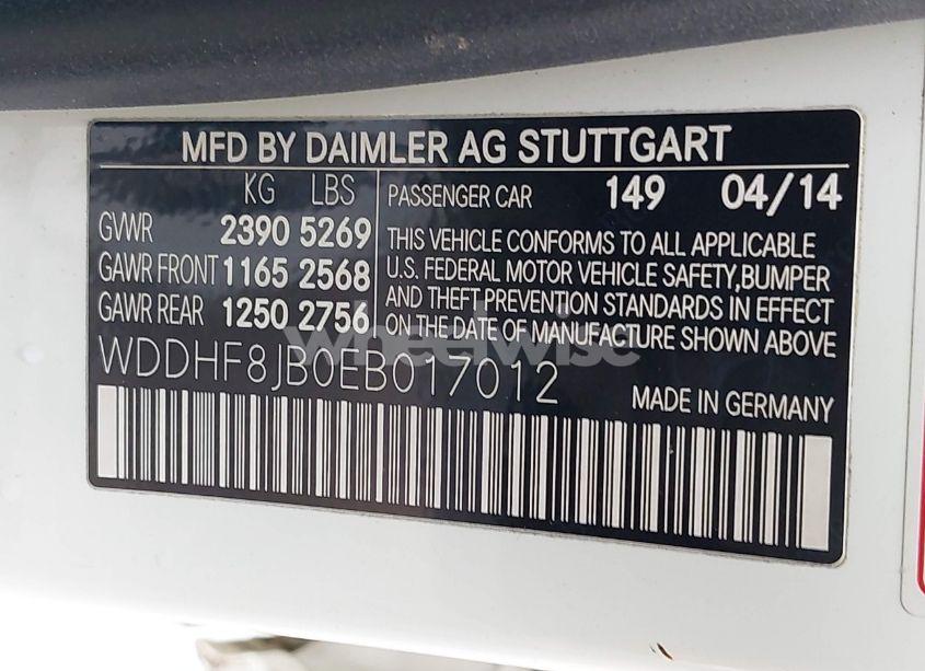 Photo 9 of 2014 Mercedes-benz E 350 4MATIC (VIN WDDHF8JB0EB017012)