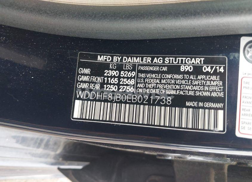 Photo 9 of 2014 Mercedes-benz E 350 4MATIC (VIN WDDHF8JB0EB021738)