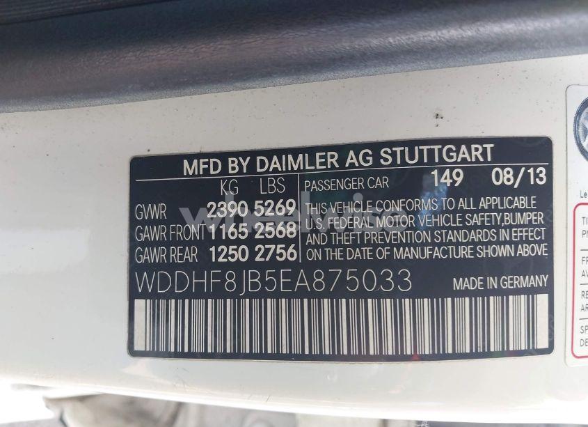 Photo 9 of 2014 Mercedes-benz E 350 4MATIC (VIN WDDHF8JB5EA875033)