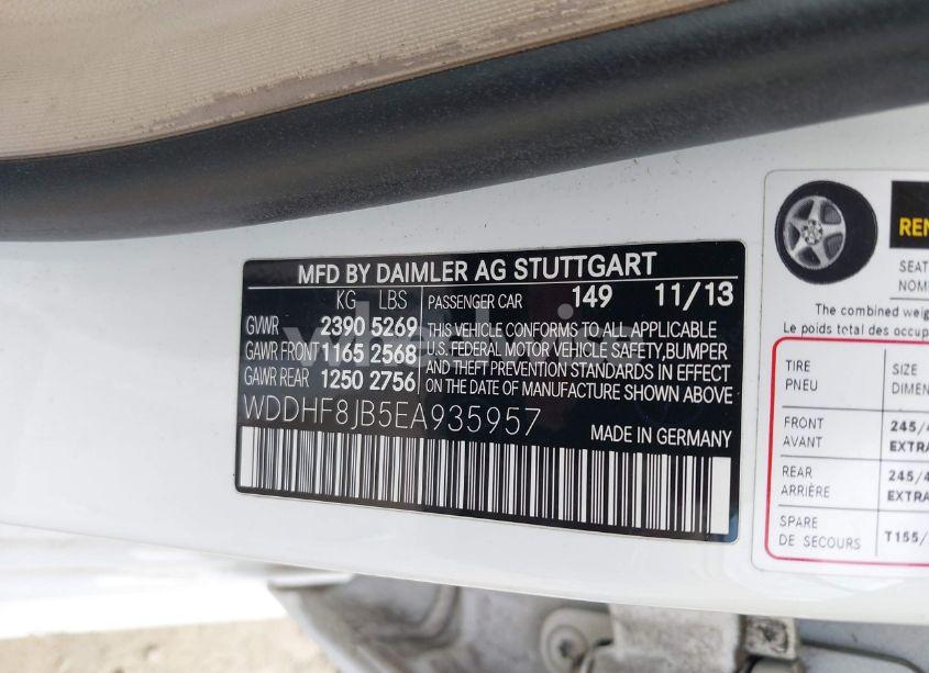 Photo 9 of 2014 Mercedes-benz E 350 4MATIC (VIN WDDHF8JB5EA935957)