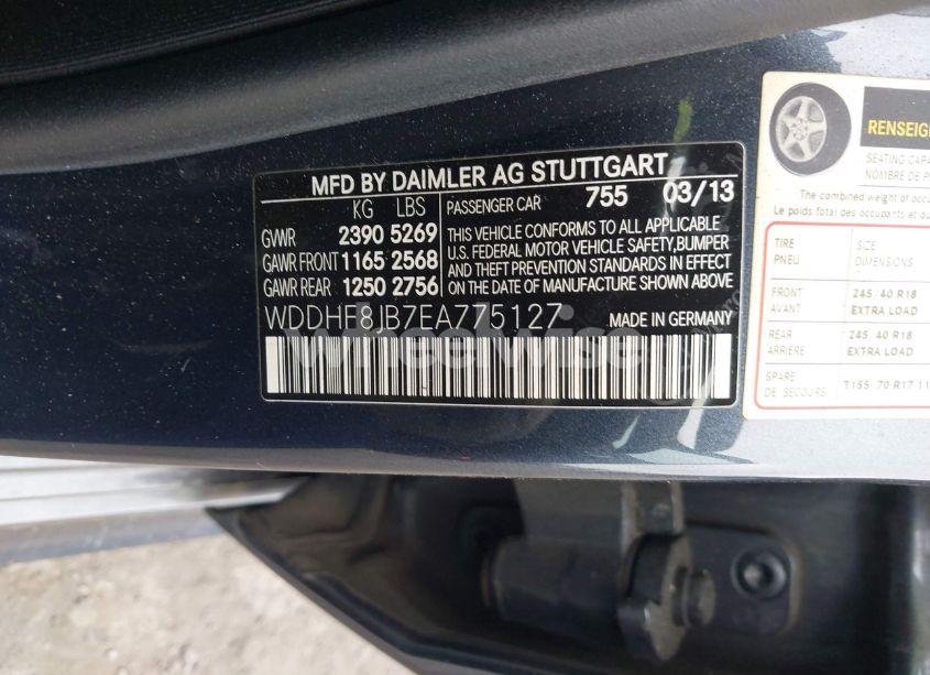 Photo 9 of 2014 Mercedes-benz E 350 4MATIC (VIN WDDHF8JB7EA775127)