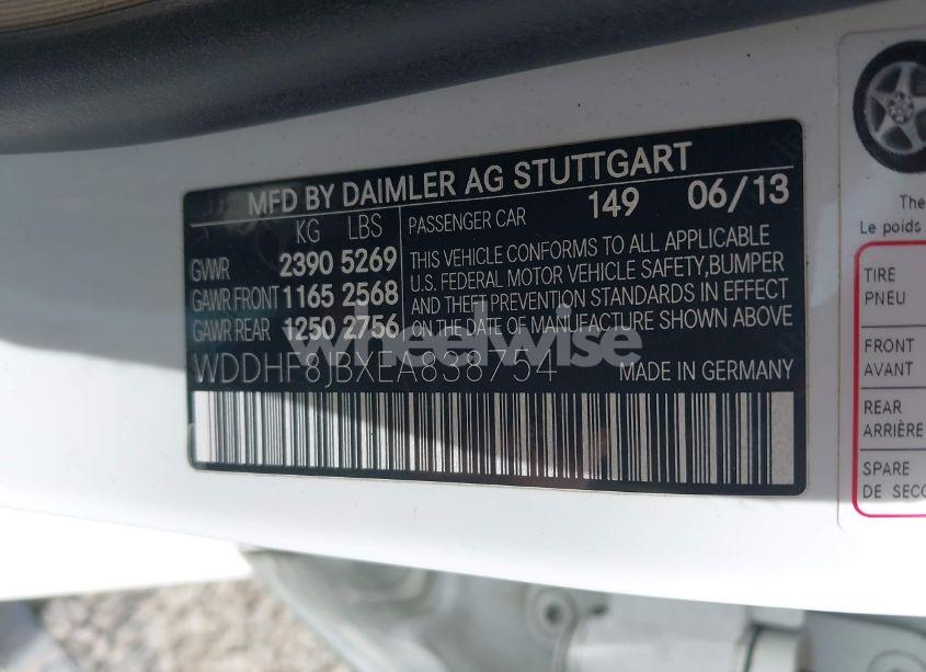 Photo 9 of 2014 Mercedes-benz E 350 4MATIC (VIN WDDHF8JBXEA838754)