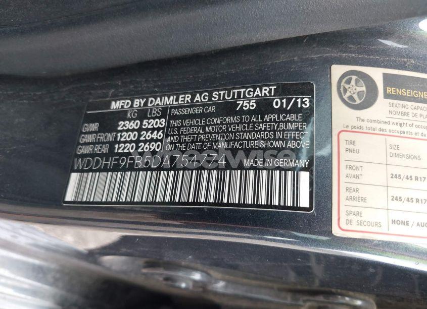 Photo 9 of 2013 Mercedes-benz E 400 HYBRID SPORT (VIN WDDHF9FB5DA754774)