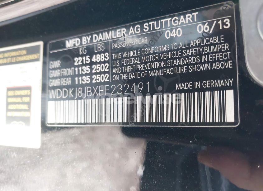 Photo 9 of 2014 Mercedes-benz E 350 4MATIC (VIN WDDKJ8JBXEF232491)