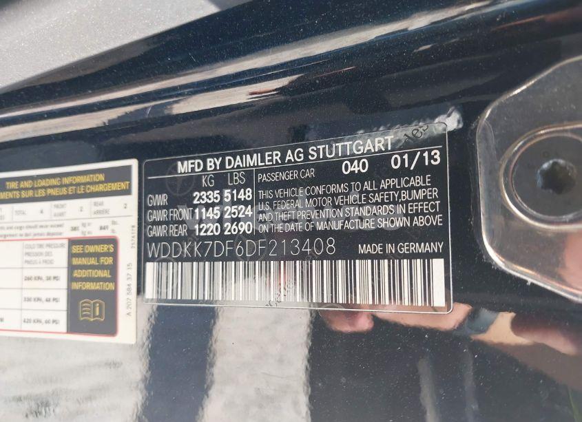 Photo 9 of 2013 Mercedes-benz E 550 (VIN WDDKK7DF6DF213408)