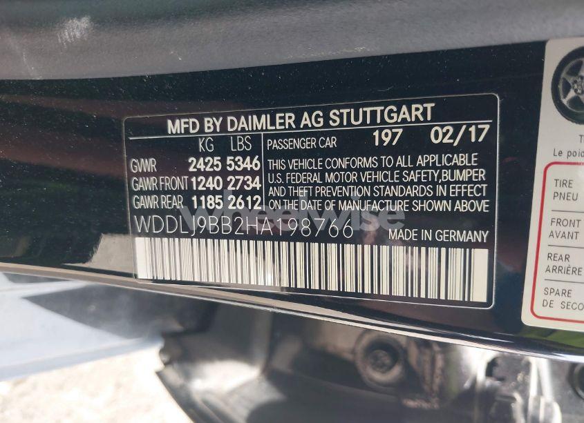 Photo 9 of 2017 Mercedes-benz Cls 550 4MATIC (VIN WDDLJ9BB2HA198766)