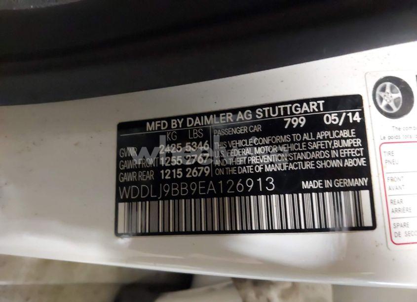 Photo 9 of 2014 Mercedes-benz Cls 550 4MATIC (VIN WDDLJ9BB9EA126913)