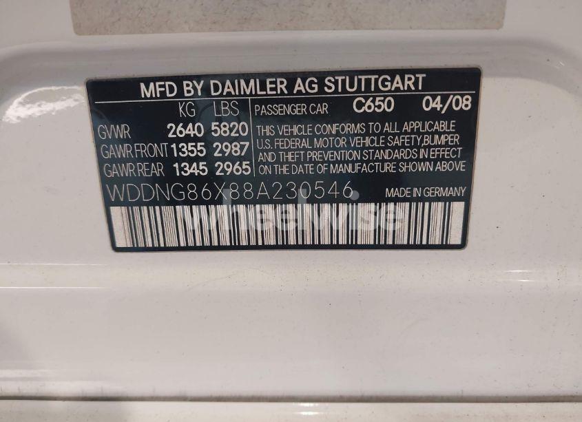 Photo 9 of 2008 Mercedes-benz S 550 4MATIC (VIN WDDNG86X88A230546)