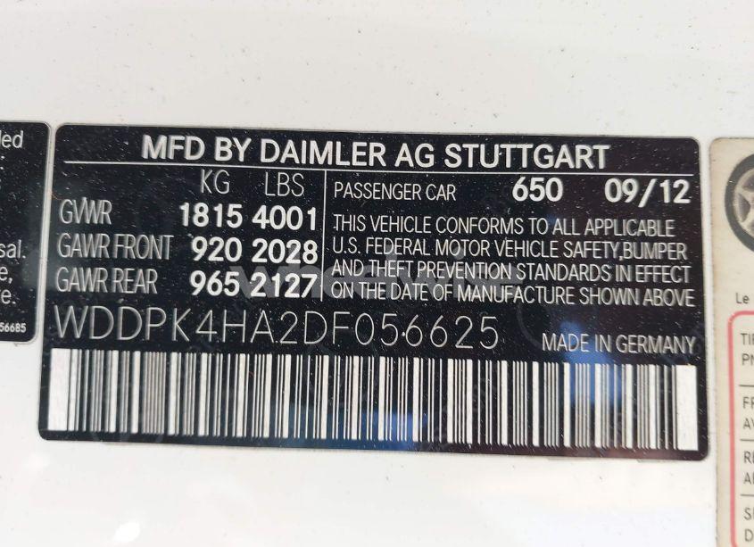 Photo 9 of 2013 Mercedes-benz Slk 250 (VIN WDDPK4HA2DF056625)