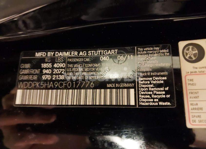 Photo 9 of 2012 Mercedes-benz Slk 350 (VIN WDDPK5HA9CF017776)