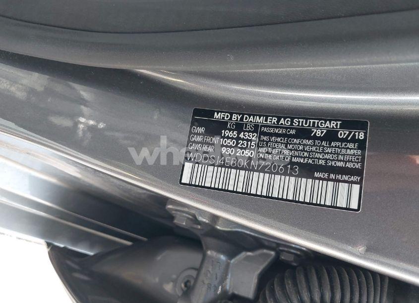 Photo 9 of 2019 Mercedes-benz Cla 250 (VIN WDDSJ4EB0KN720613)