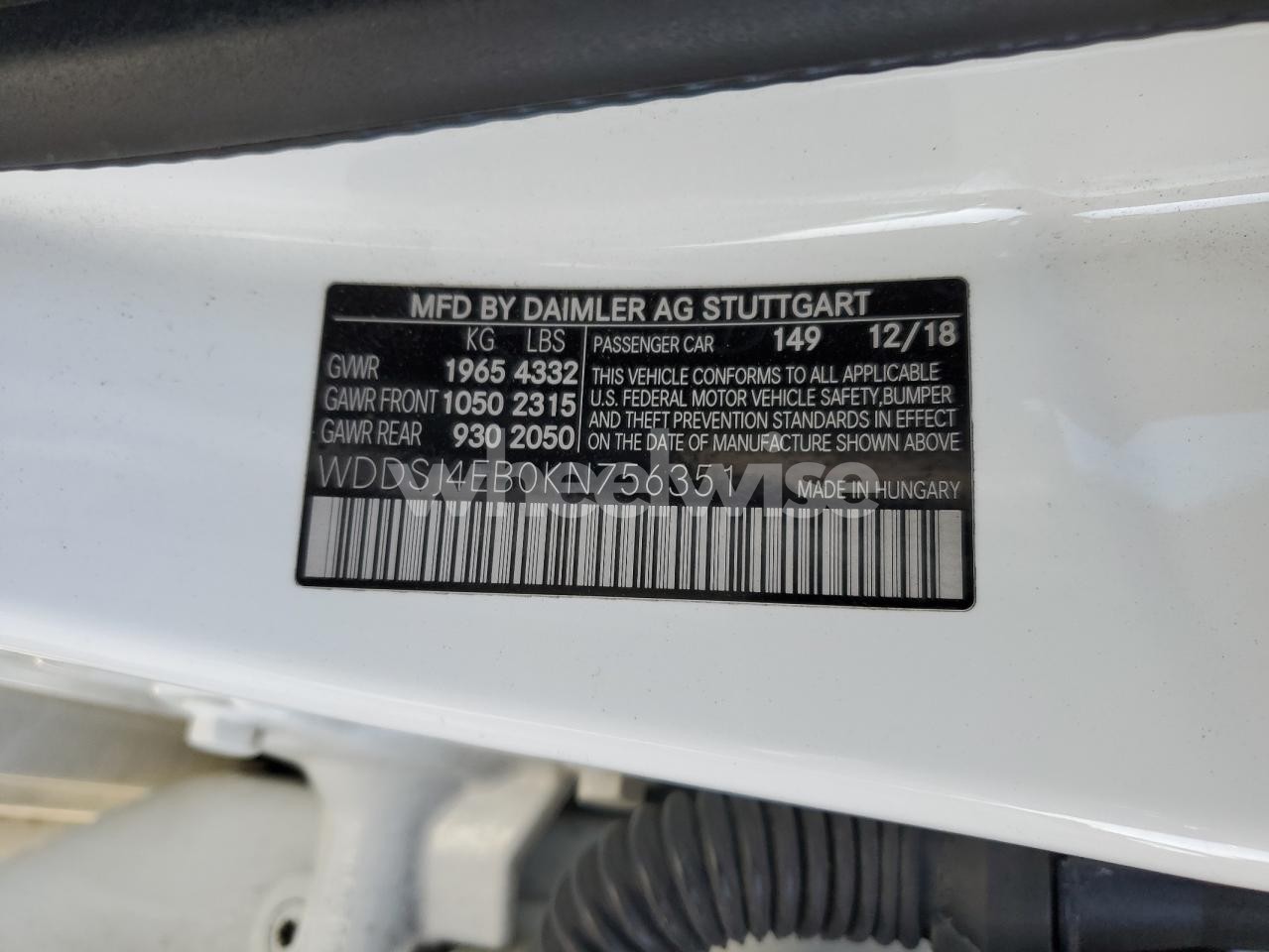 Photo 12 of 2019 MERCEDES-BENZ CLA 250 (VIN WDDSJ4EB0KN756351)