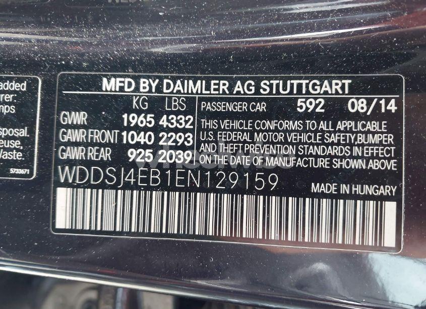 Photo 9 of 2014 Mercedes-benz Cla 250 (VIN WDDSJ4EB1EN129159)