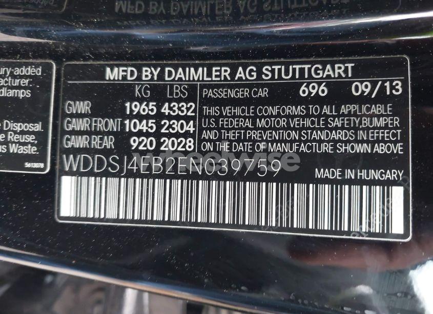 Photo 9 of 2014 Mercedes-benz Cla 250 (VIN WDDSJ4EB2EN039759)