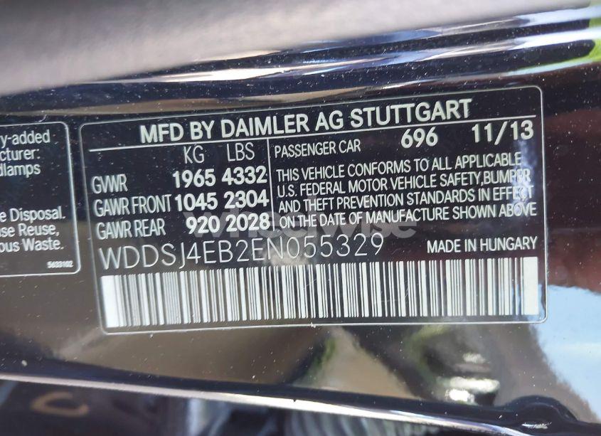 Photo 9 of 2014 Mercedes-benz Cla 250 (VIN WDDSJ4EB2EN055329)