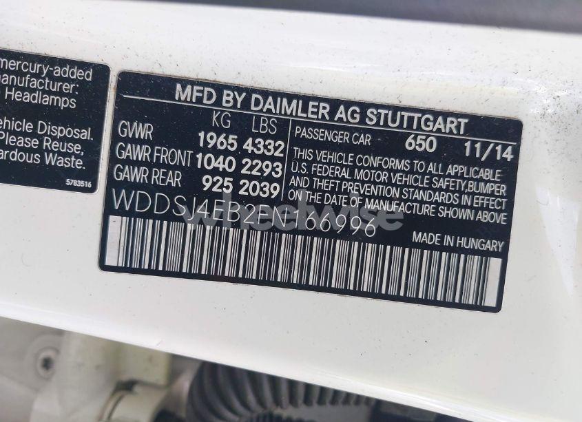 Photo 9 of 2015 Mercedes-benz Cla 250 (VIN WDDSJ4EB2FN166996)