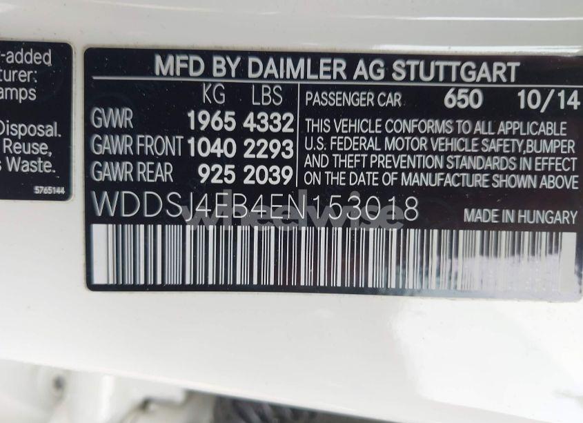 Photo 9 of 2014 Mercedes-benz Cla 250 (VIN WDDSJ4EB4EN153018)