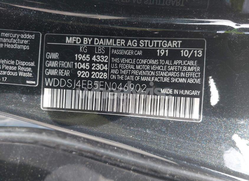 Photo 9 of 2014 Mercedes-benz Cla 250 (VIN WDDSJ4EB5EN046902)