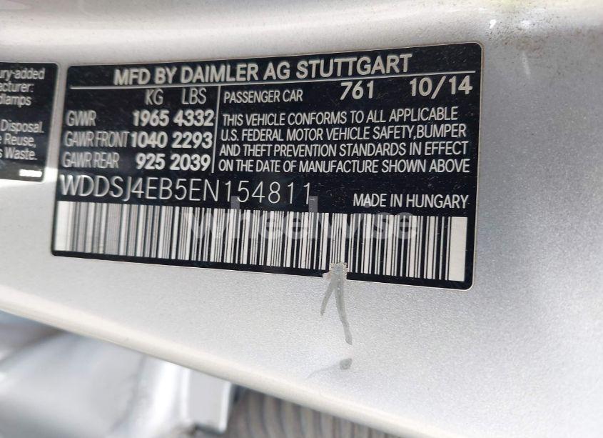 Photo 9 of 2014 Mercedes-benz Cla 250 (VIN WDDSJ4EB5EN154811)