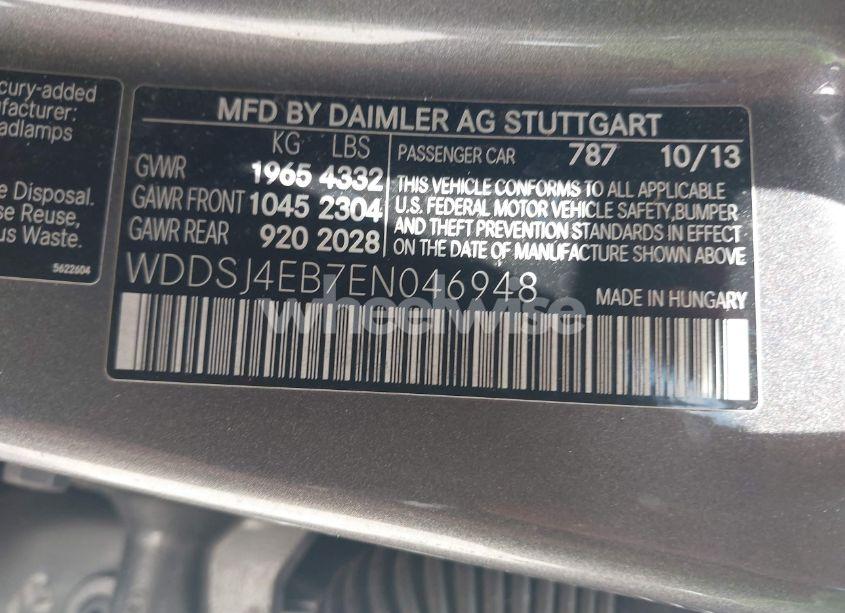 Photo 9 of 2014 Mercedes-benz Cla 250 (VIN WDDSJ4EB7EN046948)