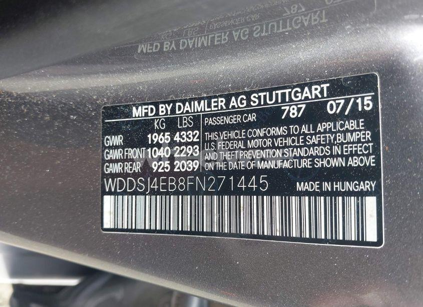 Photo 9 of 2015 Mercedes-benz Cla 250 (VIN WDDSJ4EB8FN271445)