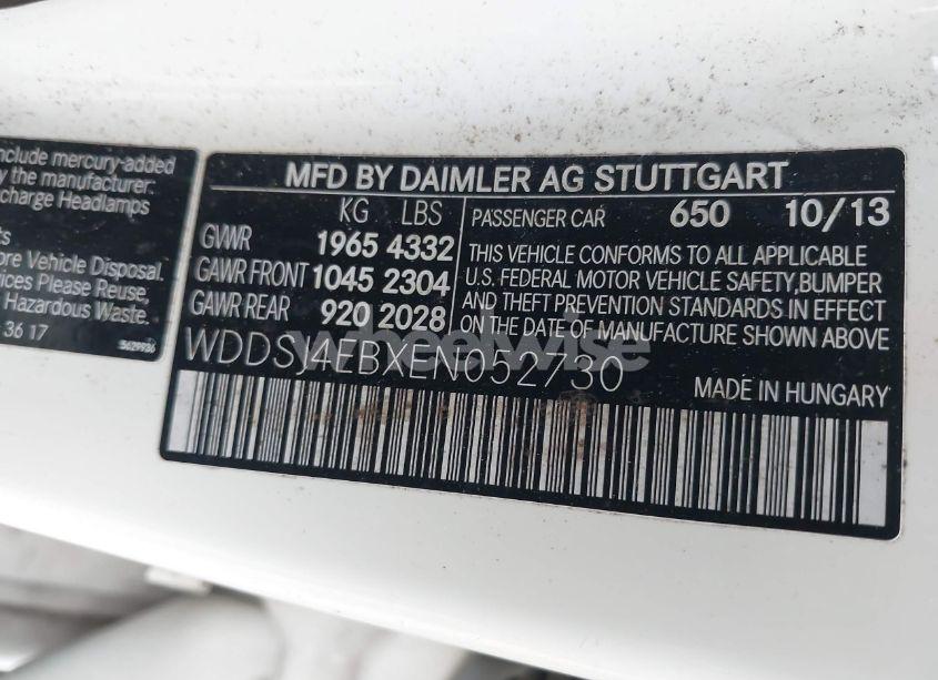 Photo 9 of 2014 Mercedes-benz Cla 250 (VIN WDDSJ4EBXEN052730)