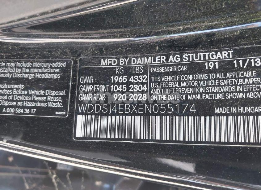 Photo 9 of 2014 Mercedes-benz Cla 250 (VIN WDDSJ4EBXEN055174)