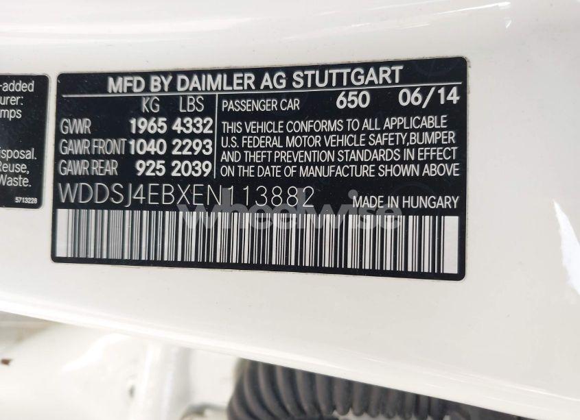 Photo 9 of 2014 Mercedes-benz Cla 250 (VIN WDDSJ4EBXEN113882)