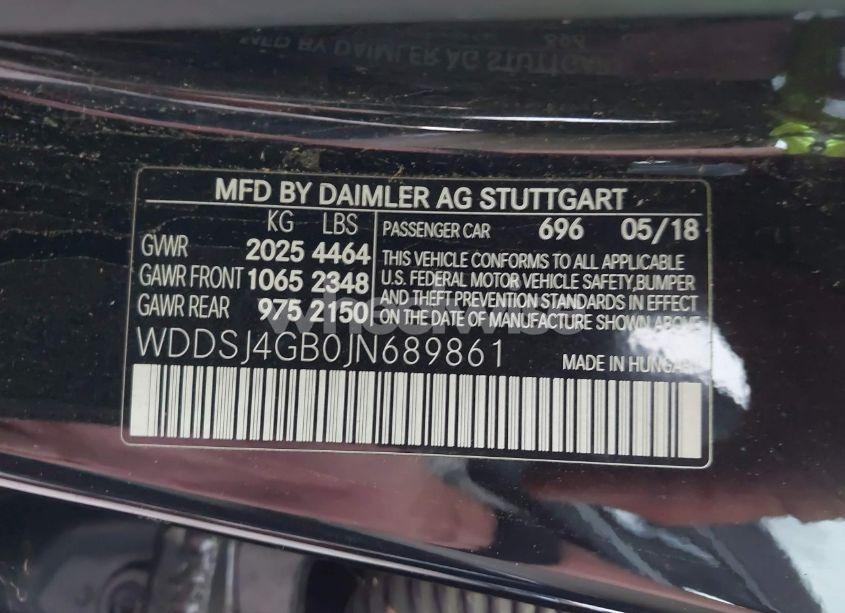 Photo 9 of 2018 Mercedes-benz Cla 250 4MATIC (VIN WDDSJ4GB0JN689861)