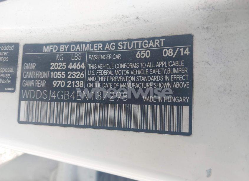 Photo 9 of 2014 Mercedes-benz Cla 250 4MATIC (VIN WDDSJ4GB4EN137298)