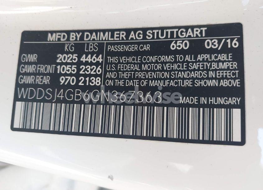 Photo 9 of 2016 Mercedes-benz Cla 250 4MATIC (VIN WDDSJ4GB6GN367363)